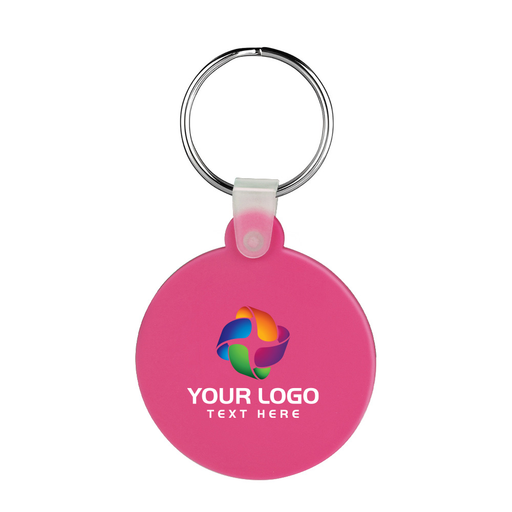 Round Shaped Silicone Keychain 40