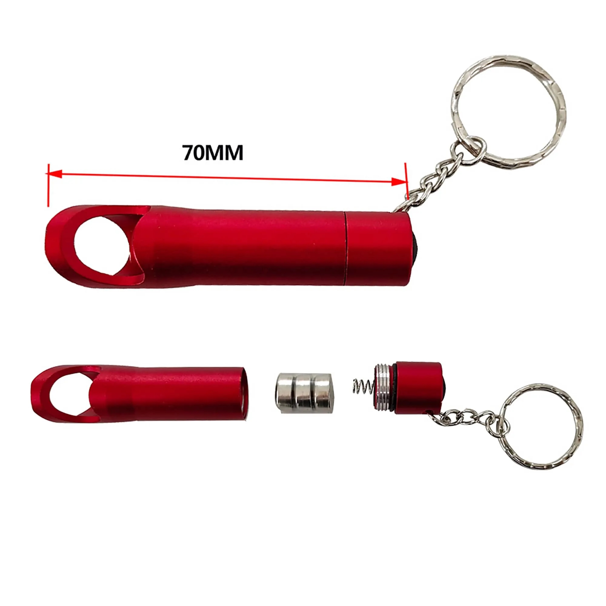 Aluminum Flashlight Bottle Opener Key Chain 3