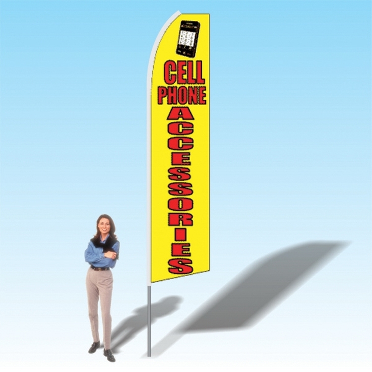 15FT Cell Phone Accessories Advertising Banner Flag 2