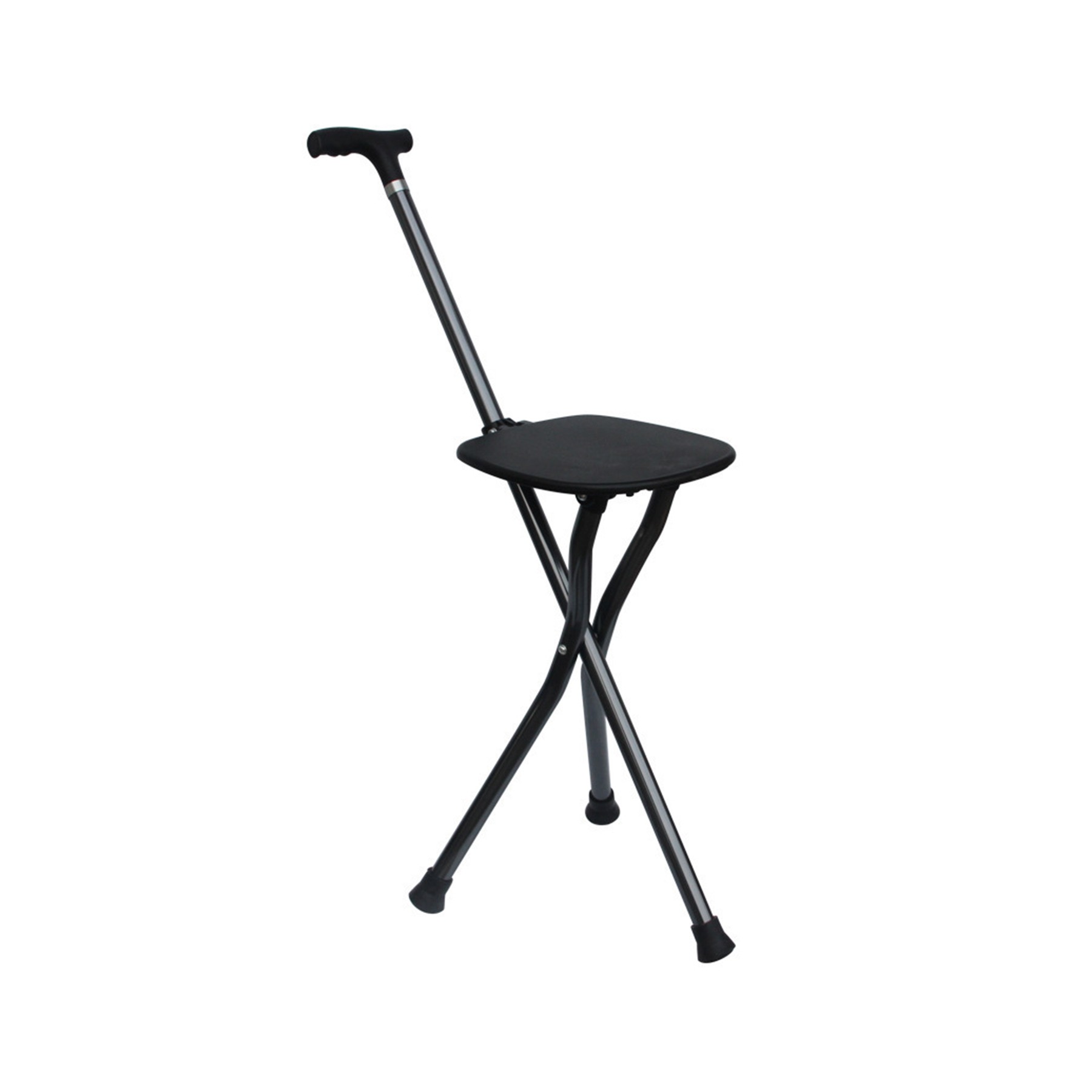 Walking Stick With Folding Chair 3