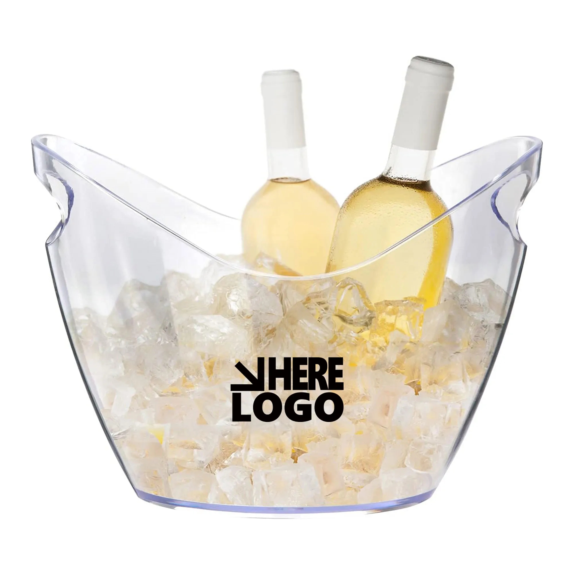 M4L Clear Acrylic Wine Ice Bucket MOQ 10PCS 2