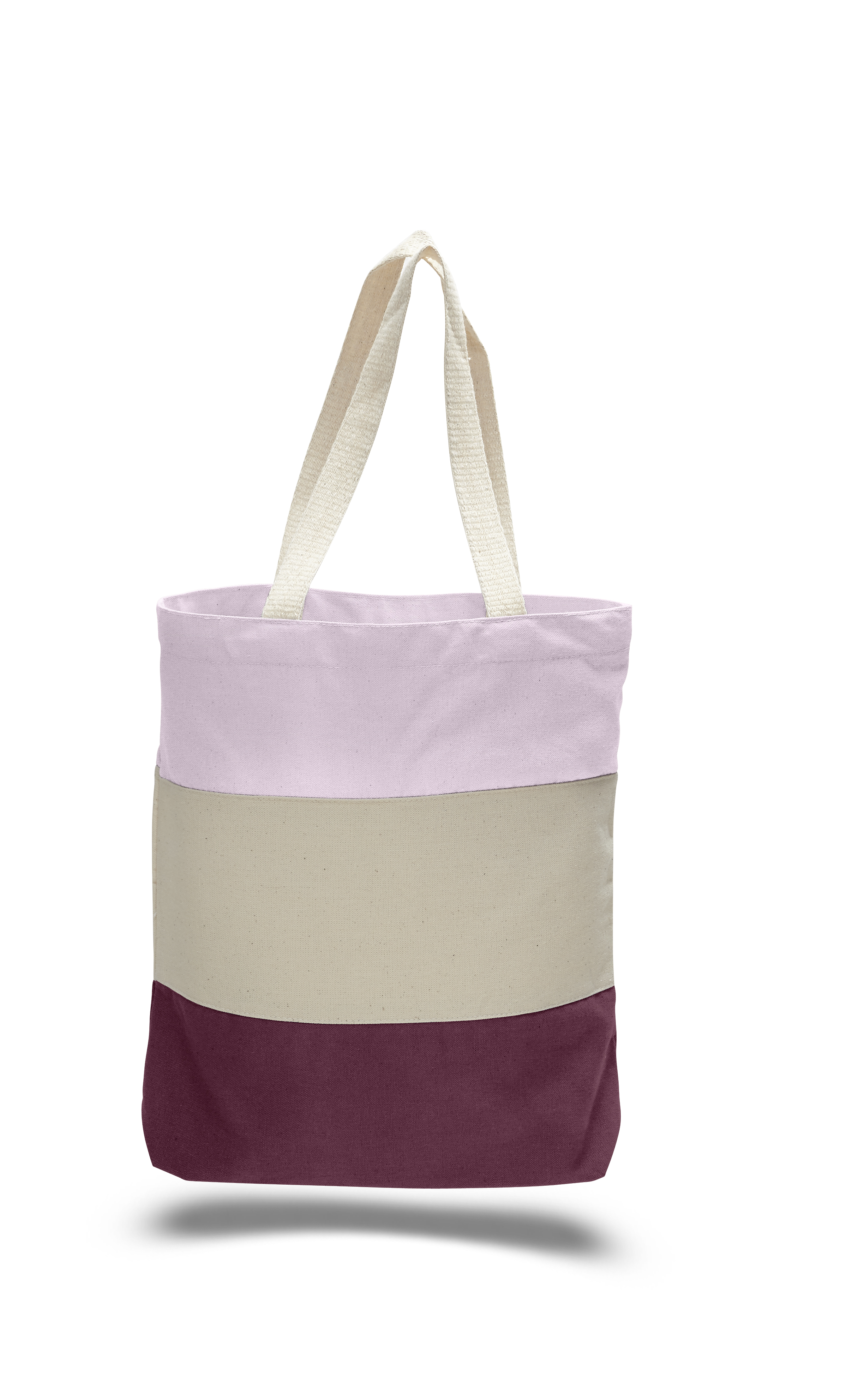 Heavy 12 oz. Cotton Canvas Tri Color Tote Bag, custom tote bag with logo imprint 2