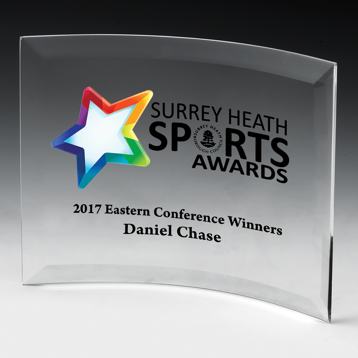 6" x 8" Curved Standing Award 4