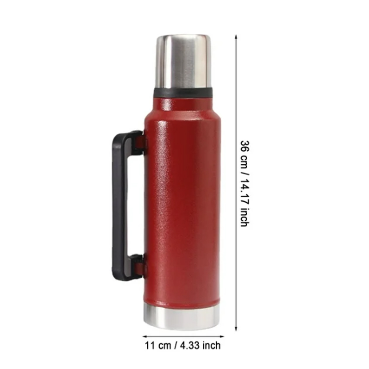 34oz Stainless Steel Vacuum Flask, custom water bottle with logo imprint 3