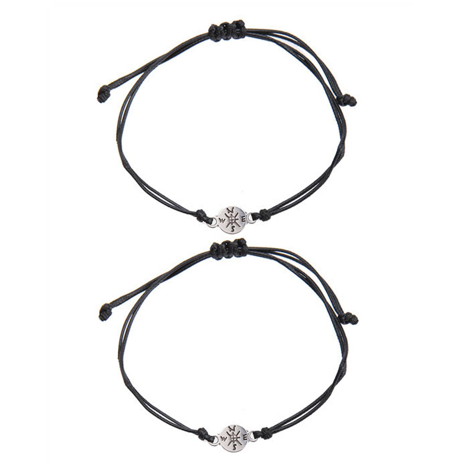 Graduation Gifts compass hand woven adjustable card bracelet 6