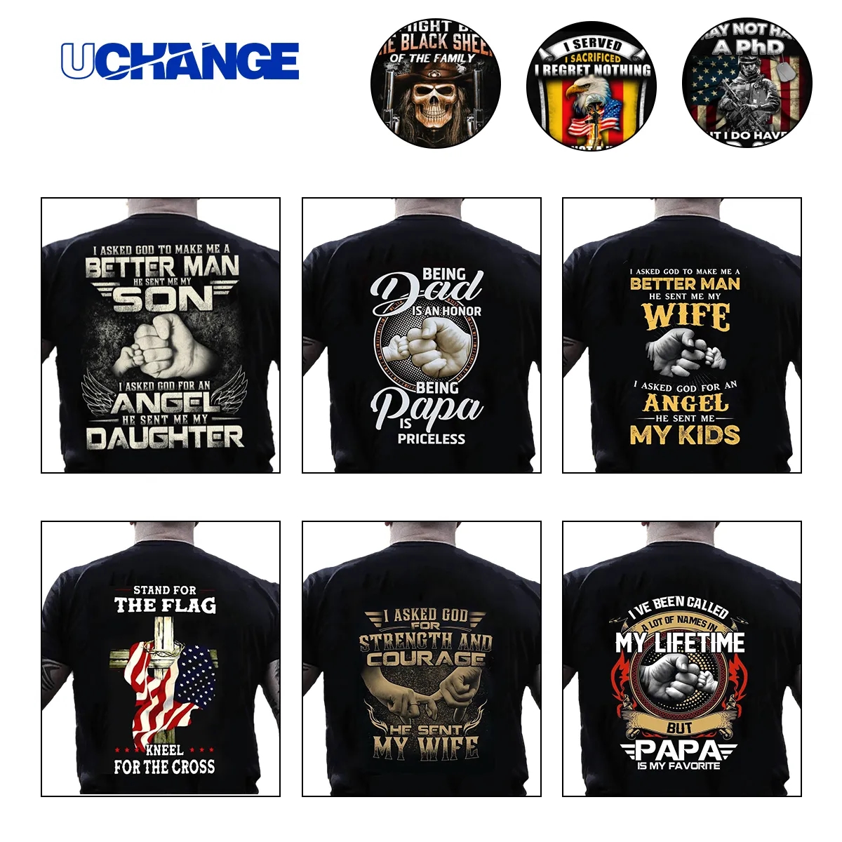 Unisex Patriotic Veteran Flag Graphic T Shirt 6