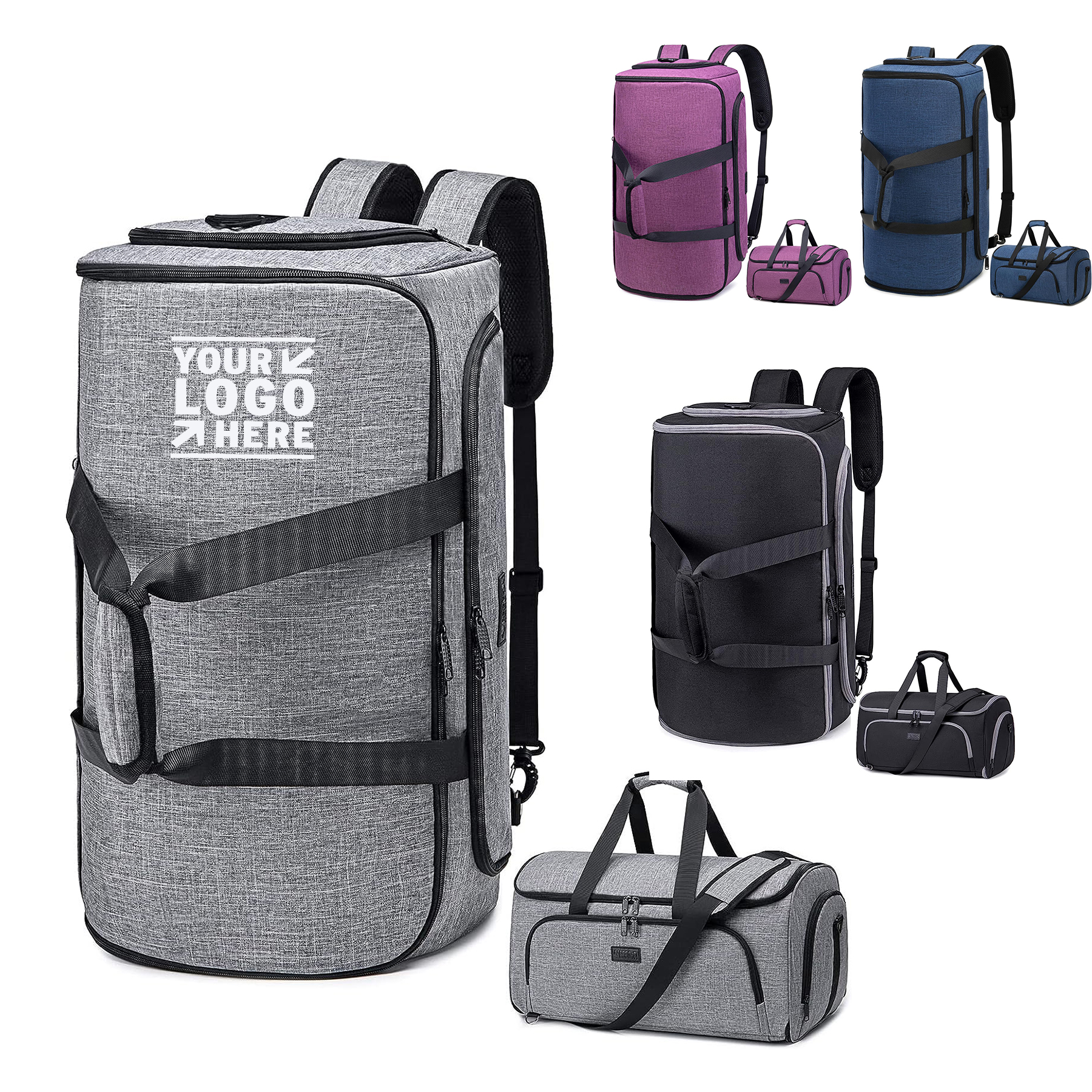 Men Women 4 in 1 Hanging Suit Business Convertible Garment Carry on Garment Duffel Travel Bag 2
