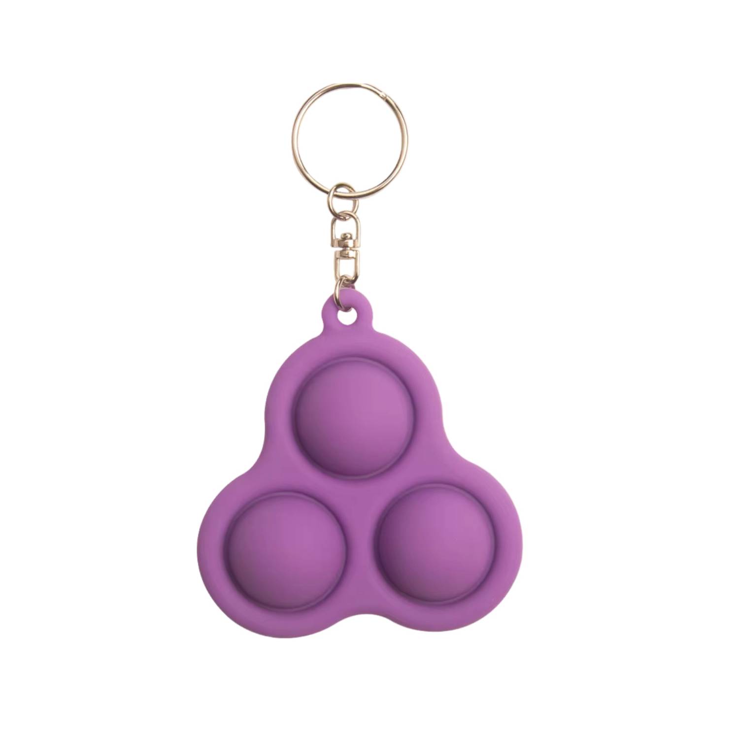 Silicone UFO Push Pop Fidget Keychain 2