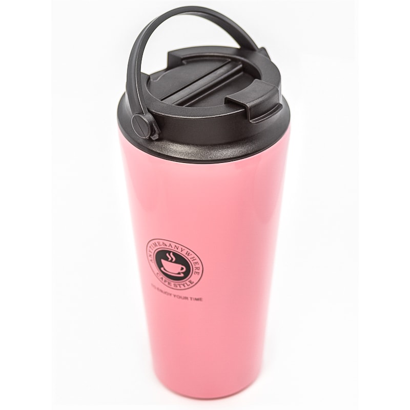 17 Oz. Custom Printed Travel Coffee Tumblers With Handle 14