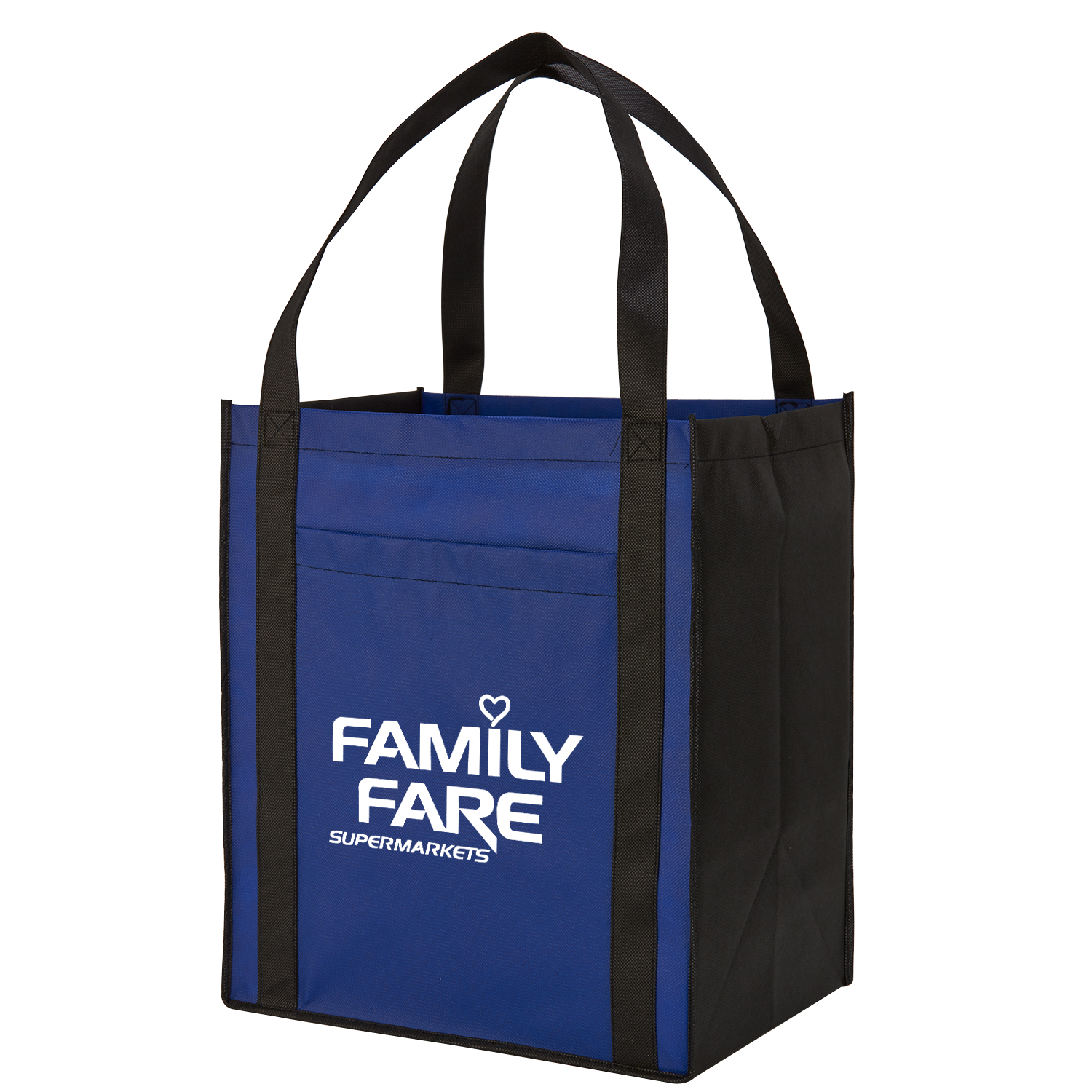Large Non-Woven Grocery Tote Bag w/ Pocket 7