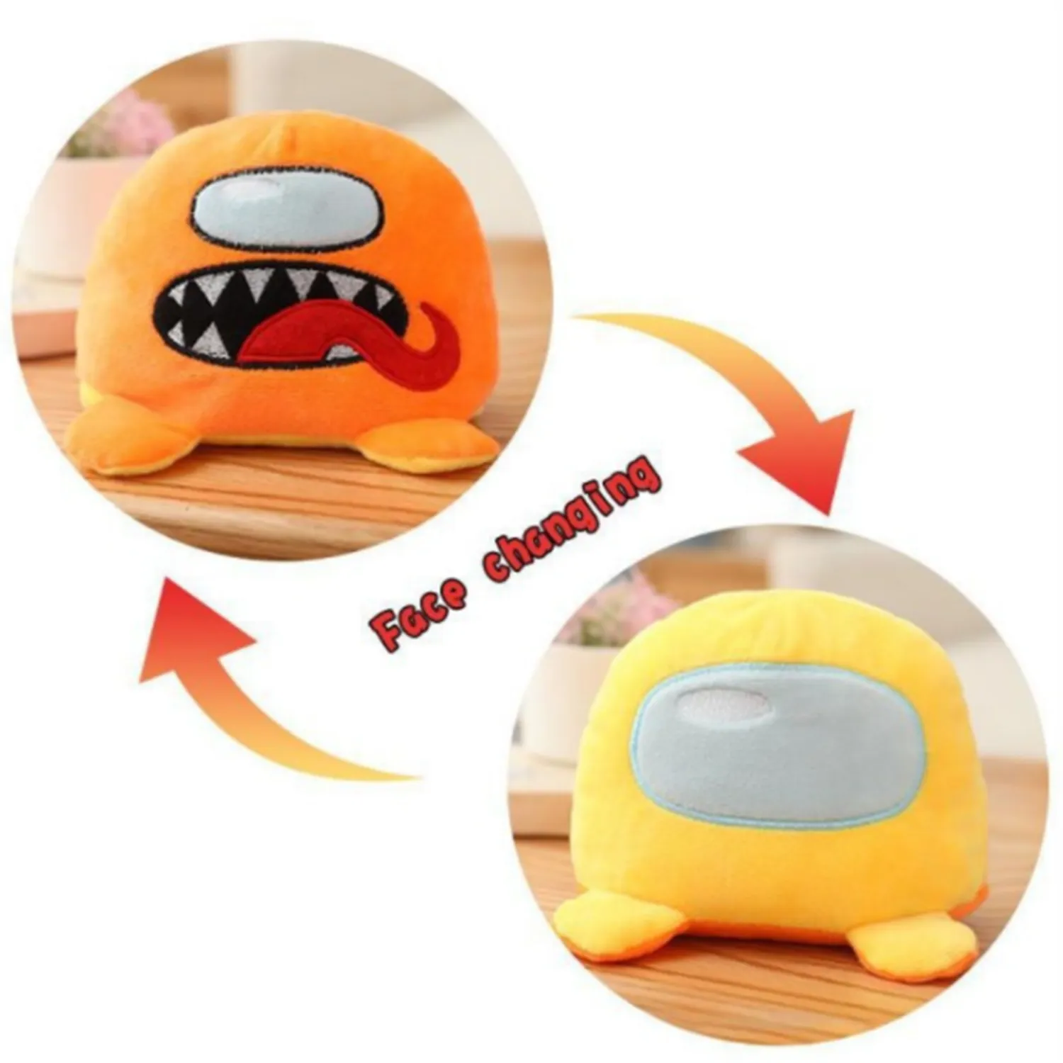 Reversible Expression Plush Toy 3