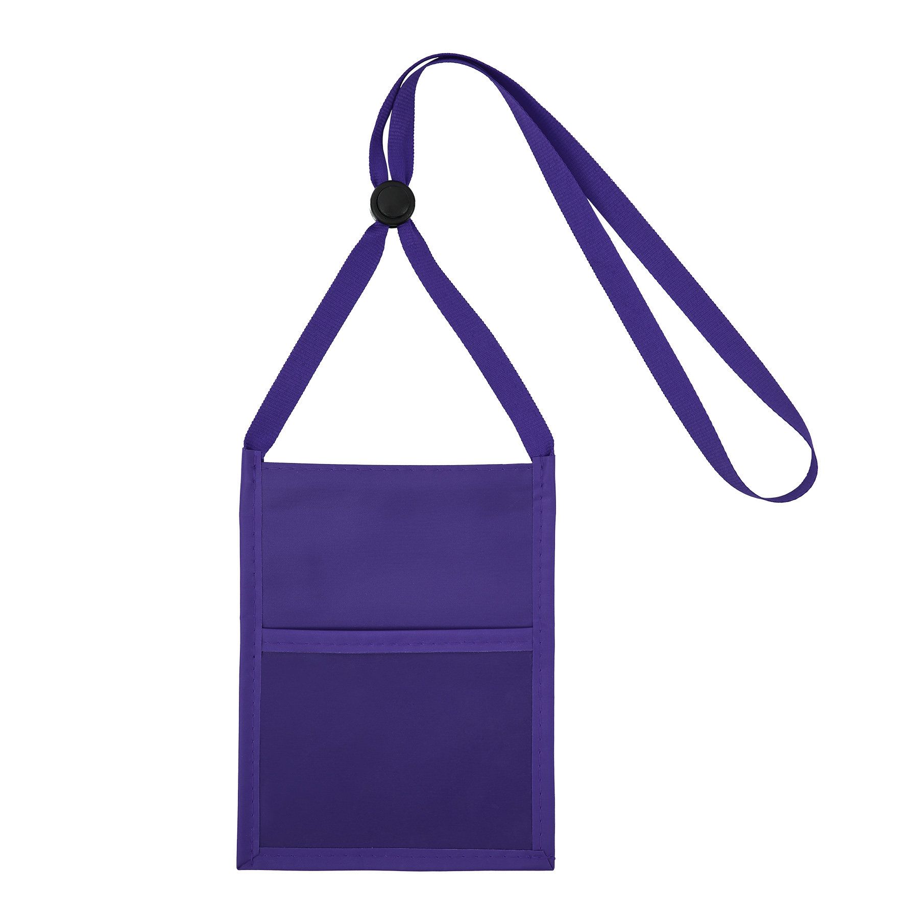 Premium Double Window Pouch Wallet With Lanyard W/Back Zipper And Phone Holder 13