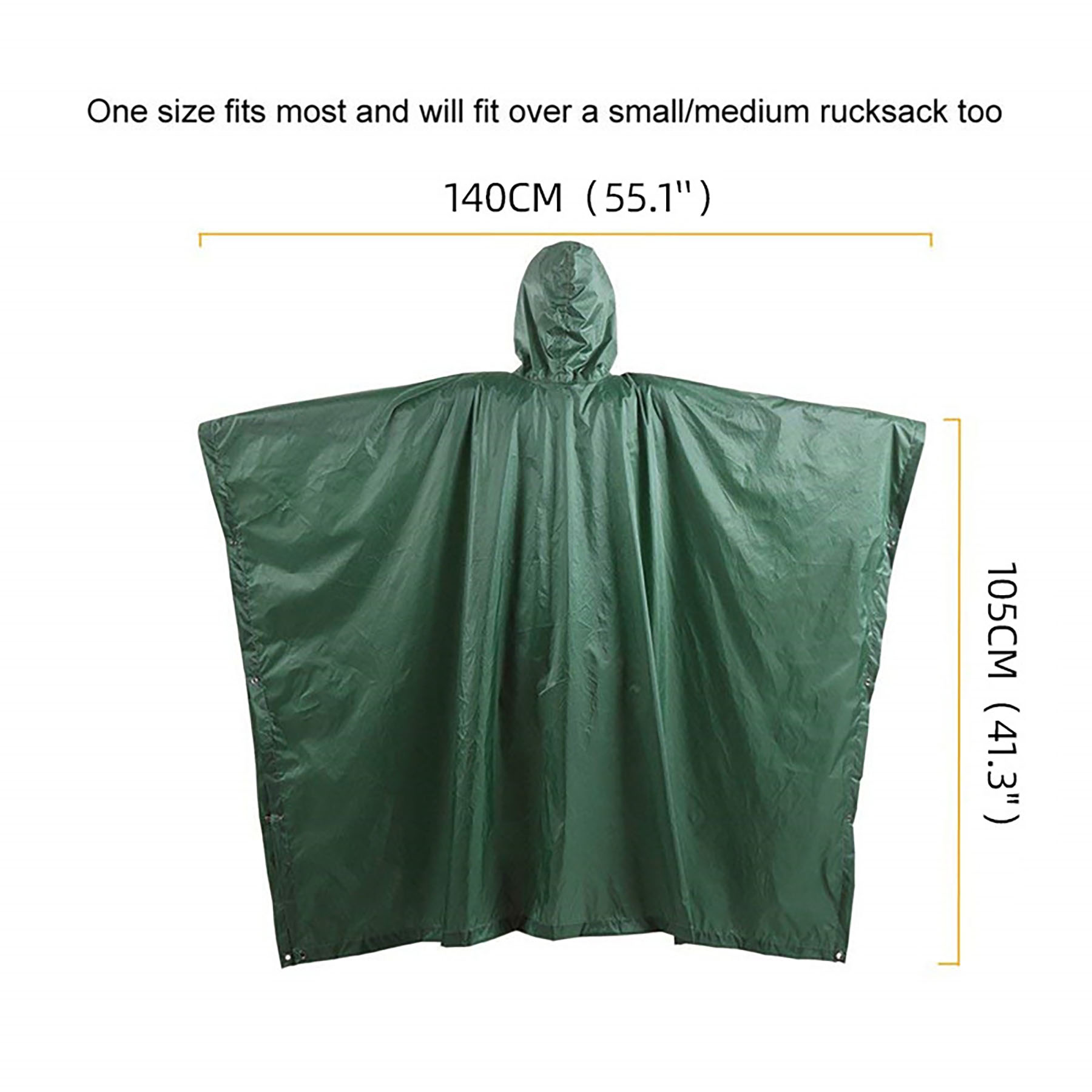 Hooded Rain Poncho 6