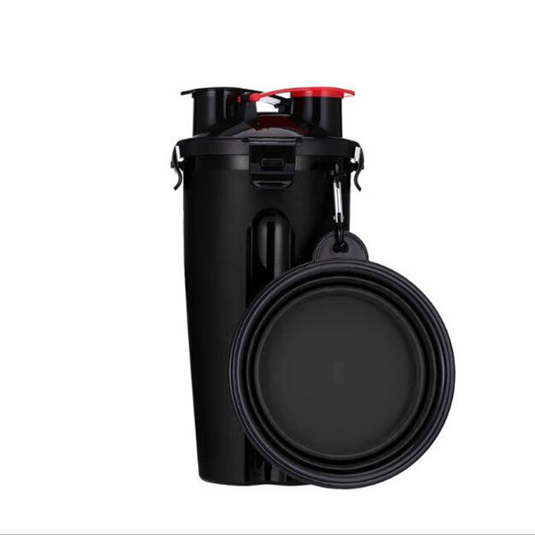 Dog Water Bottle Food Container with Bowl 3