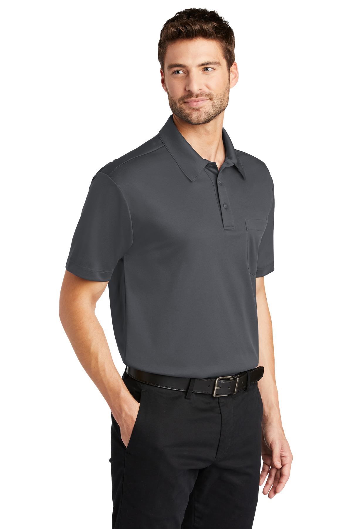 Port Authority Silk Touch Performance Pocket Polo. K540P 14