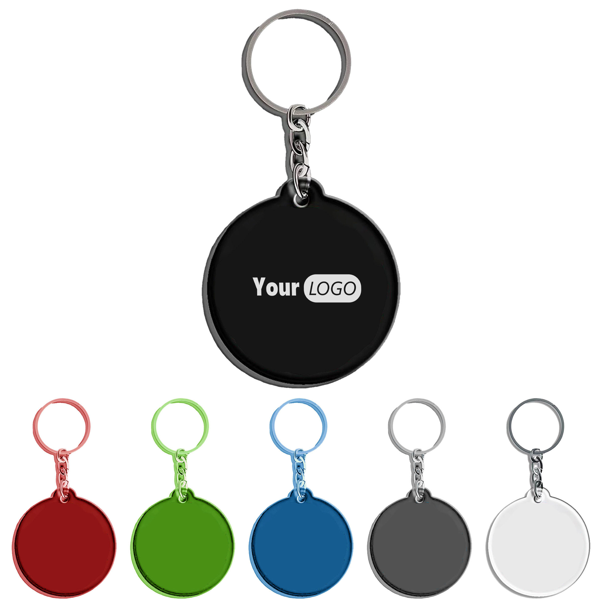 Other Organic Material Customizable Acrylic Round Keychain 1