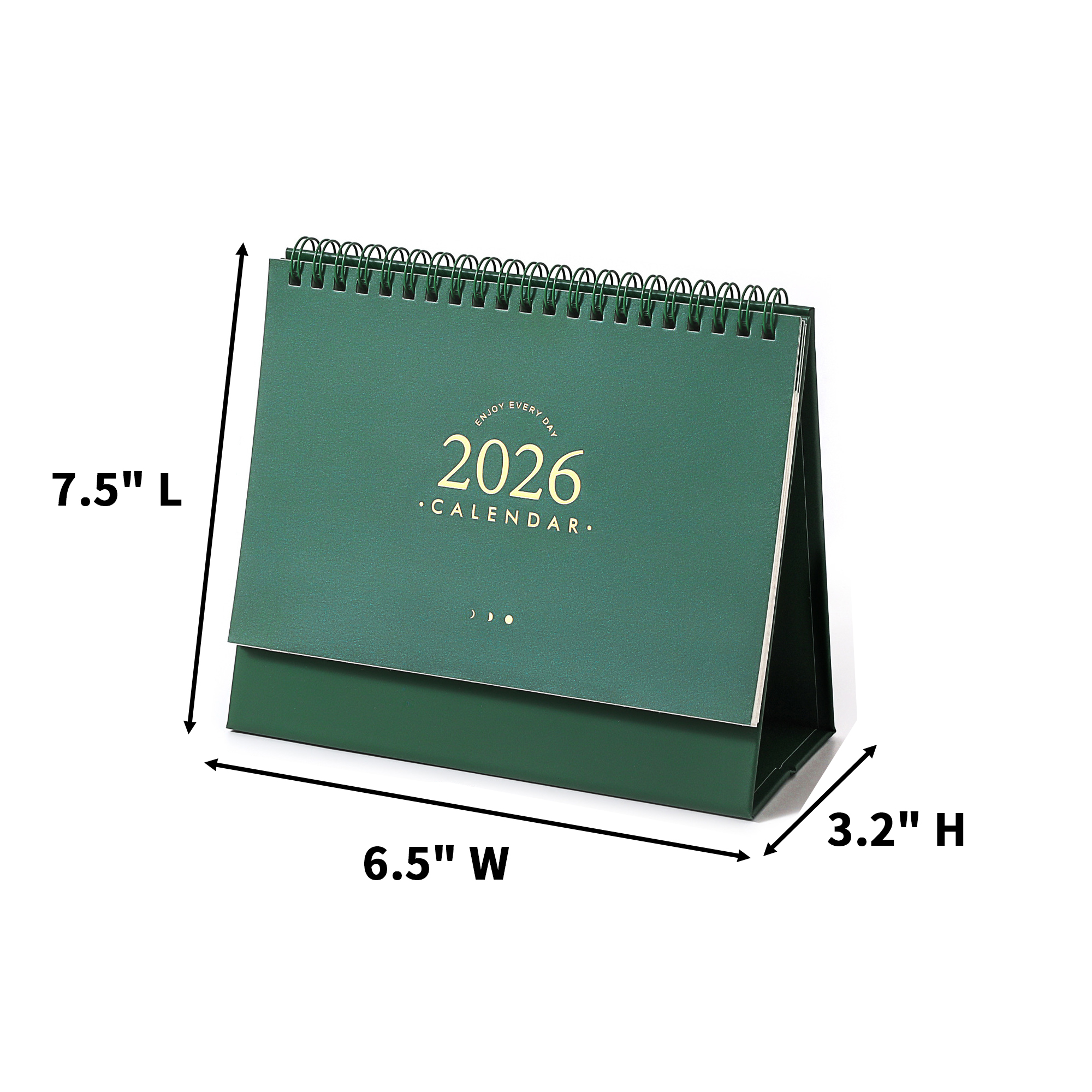 Custom Desk Calendar With Metal Double Binding 3