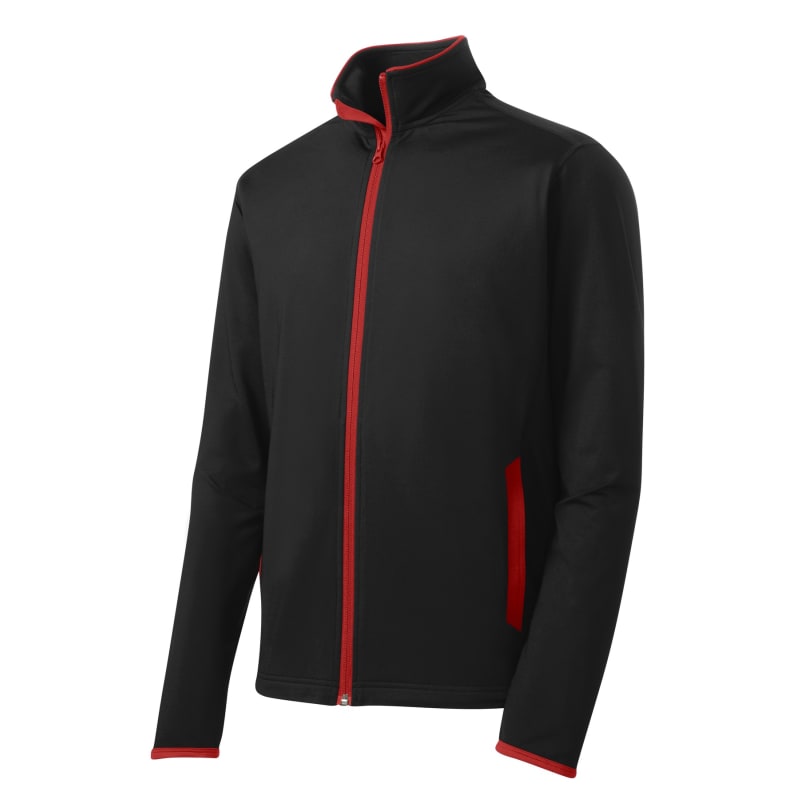 Sport-Tek Sport-Wick Stretch Contrast Full-Zip Jacket. 3