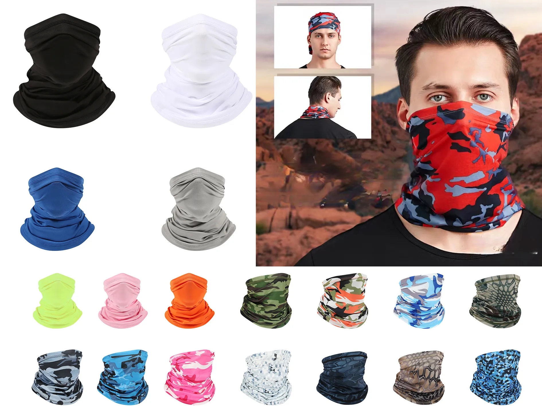 Neck Gaiter Face Cover Scarf 2