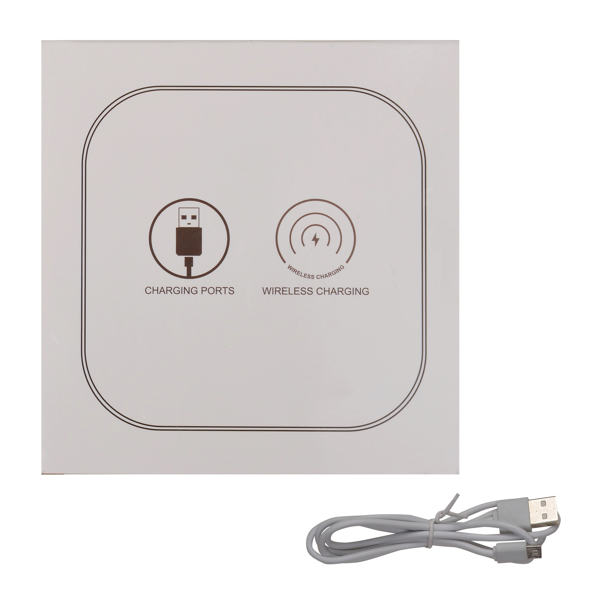 QI Wireless Charger w/2 USB Charging Ports & LED indicator 3