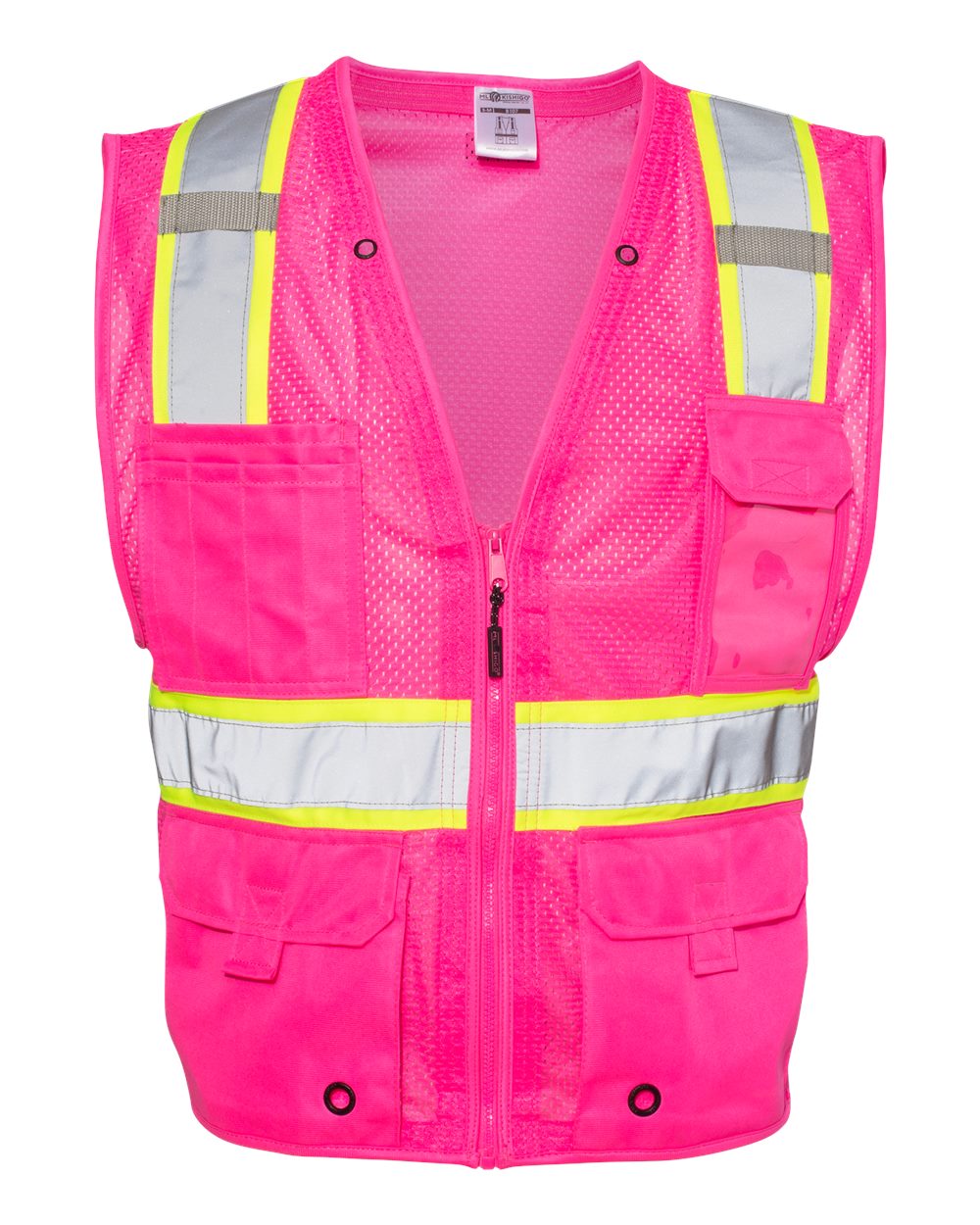 Unisex EV Series® Enhanced Visibility Multi-Pocket Mesh Vest - B100-111 5