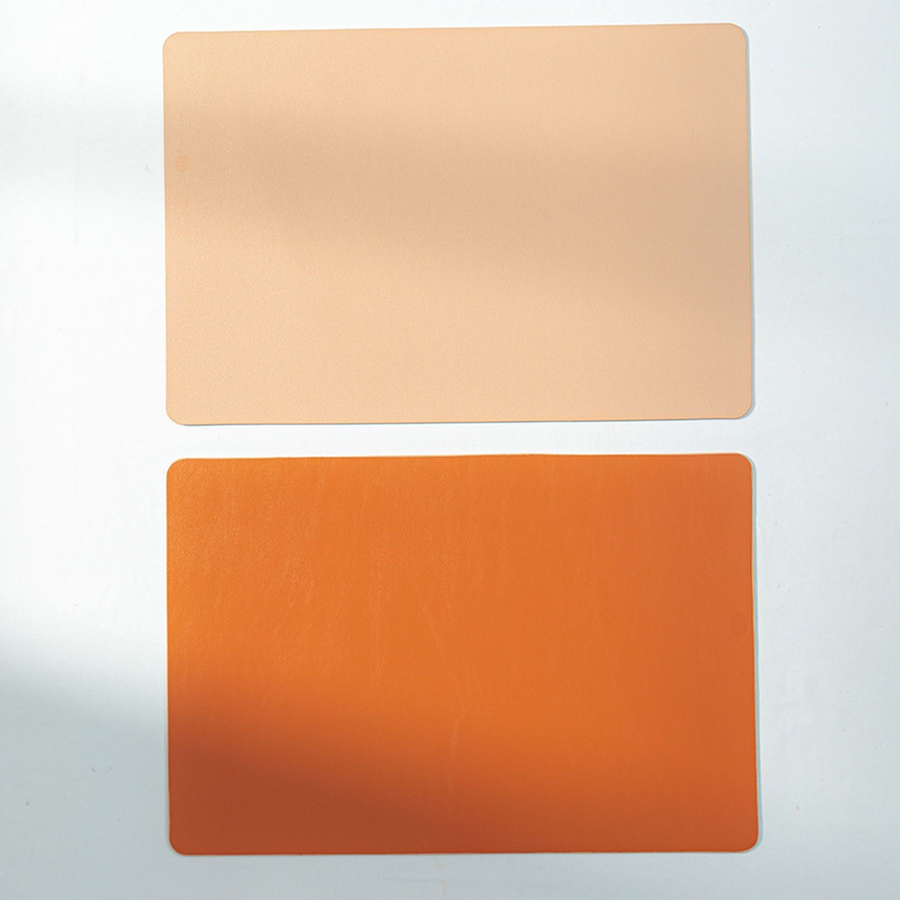 Heat Resistant Faux Leather Dual Side Dining Table Placemat 11