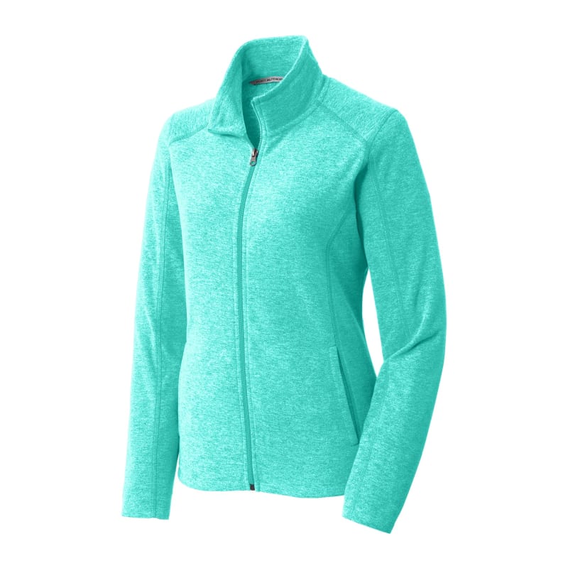 Port Authority Women's Heather Microfleece Full-Zip Jacket. 6