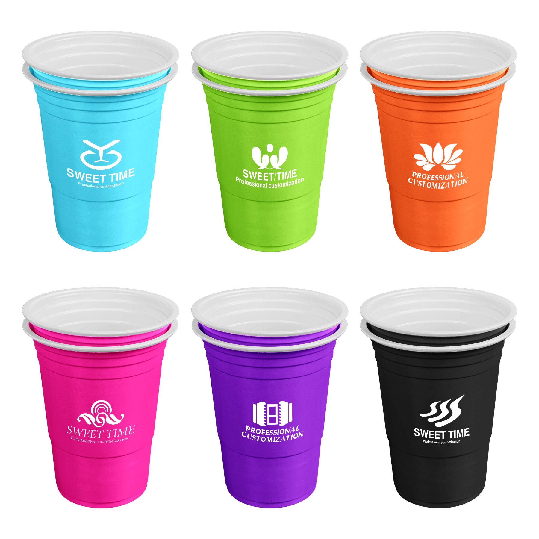 16oz Disposable Plastic Party Cup 1
