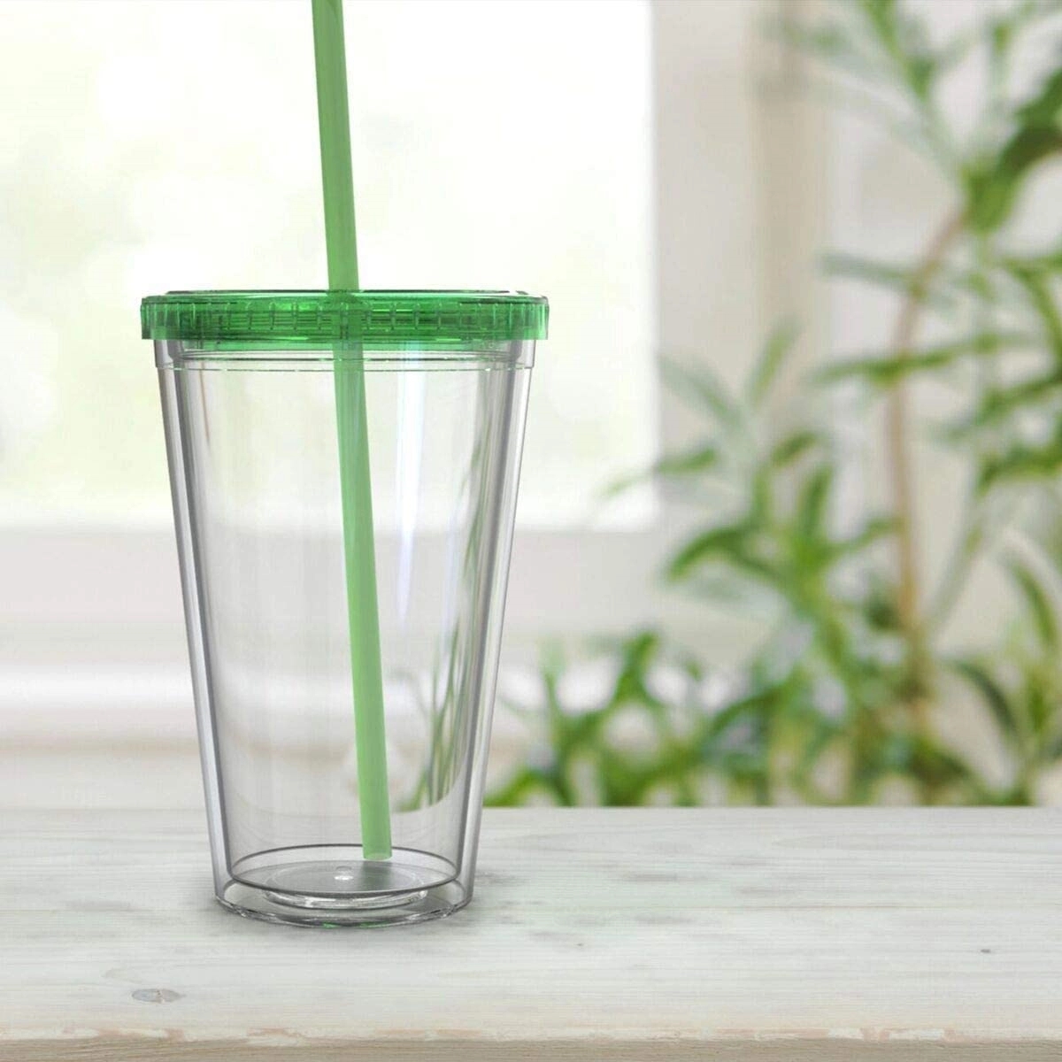 16oz Double Wall Tumbler with Straw 7