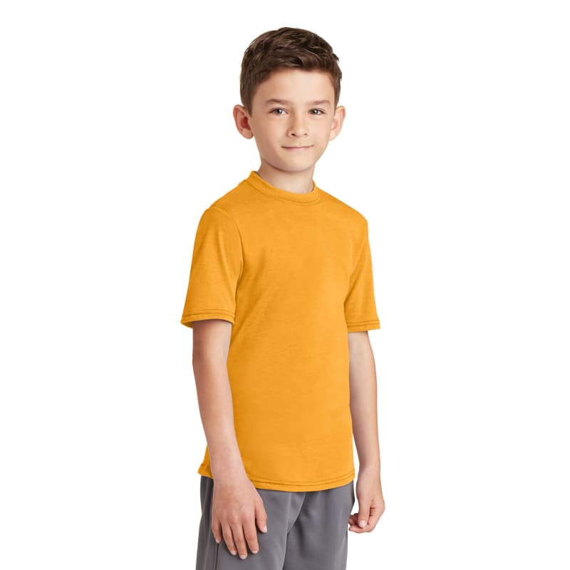 Port & Company Youth Performance Blend Tee. 4