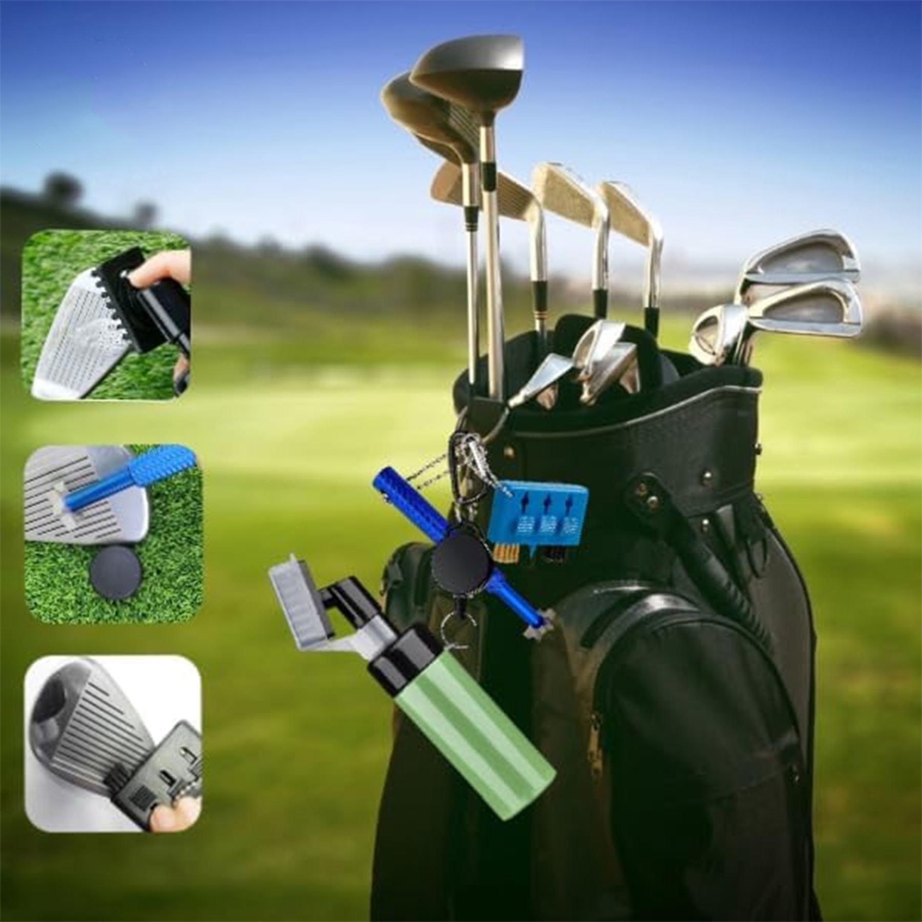 Golf Club Cleaner Brush Water Spray 5
