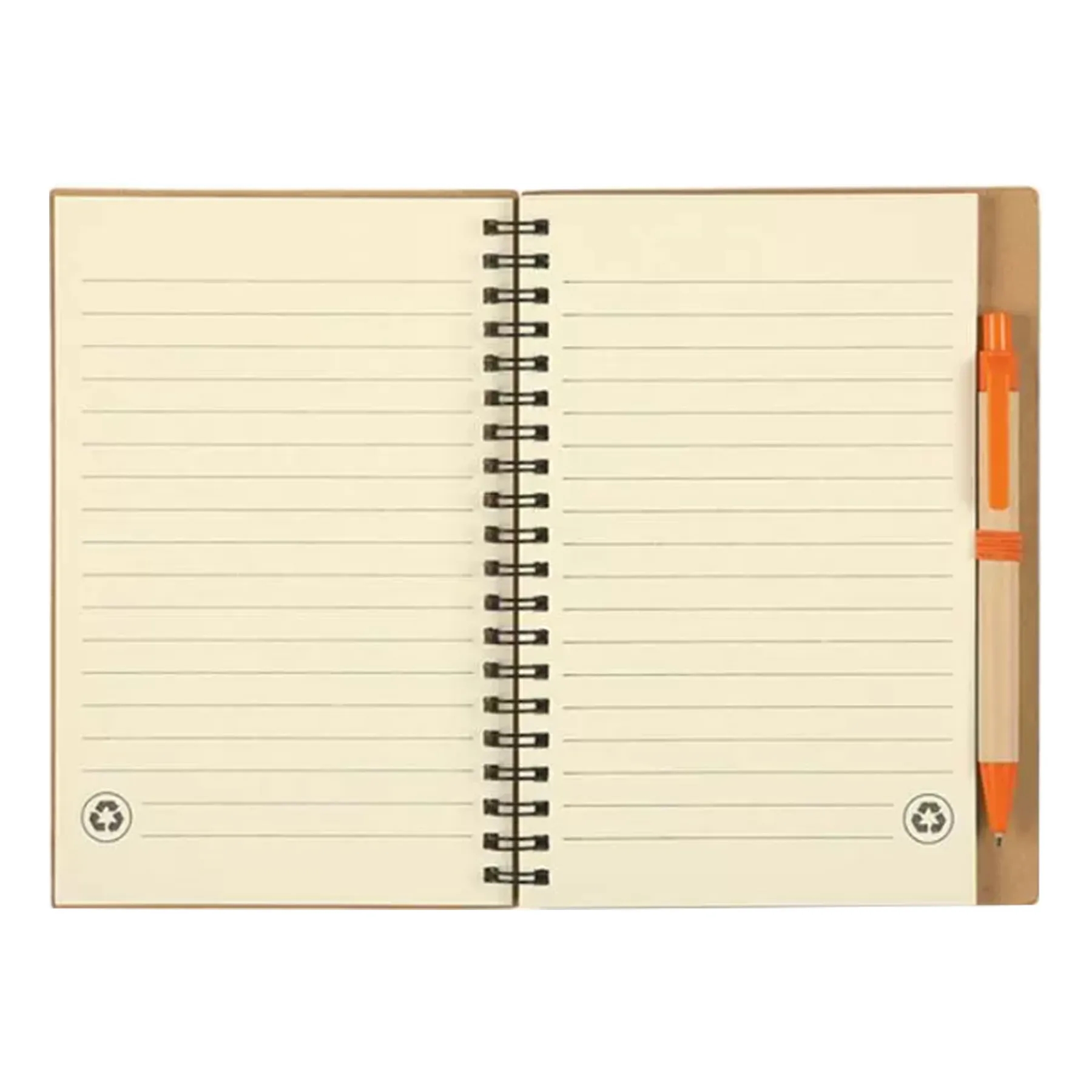 Lined Spiral Notebook With Ballpoint Pen 3