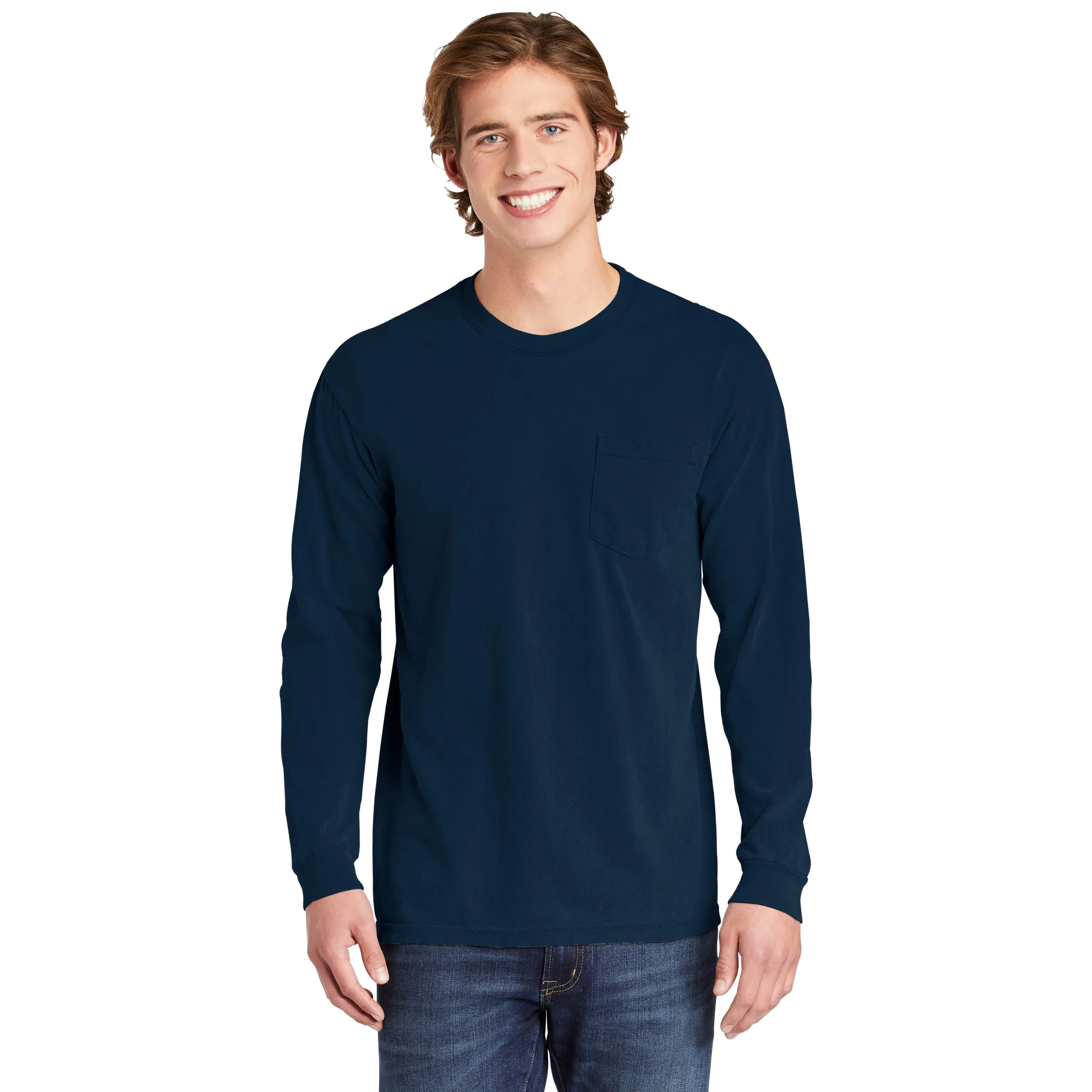 COMFORT COLORS ADULT 6.1 OZ LONG-SLEEVE POCKET T-SHIRT 43