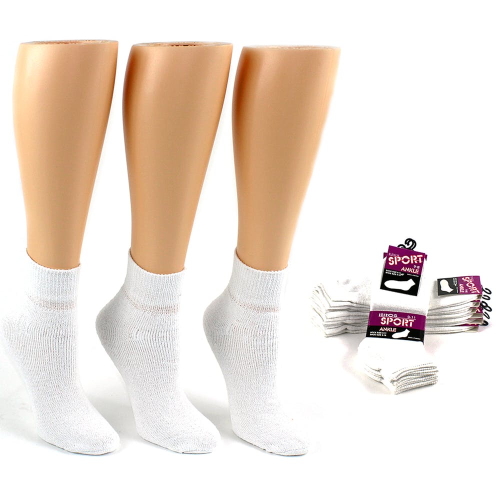 Women's Ankle Socks - Size 9-11 White 1