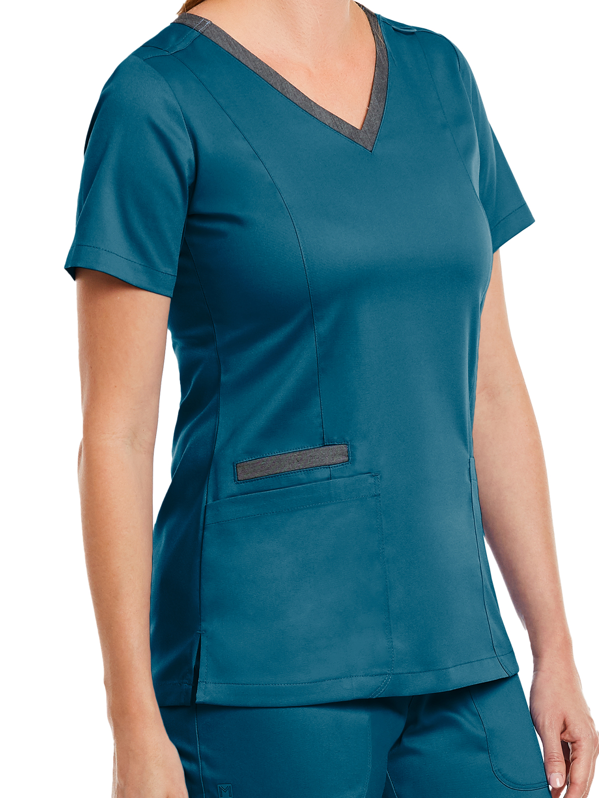Maevn - Matrix - Women's Three-Pocket Heather Neck Band Top 34