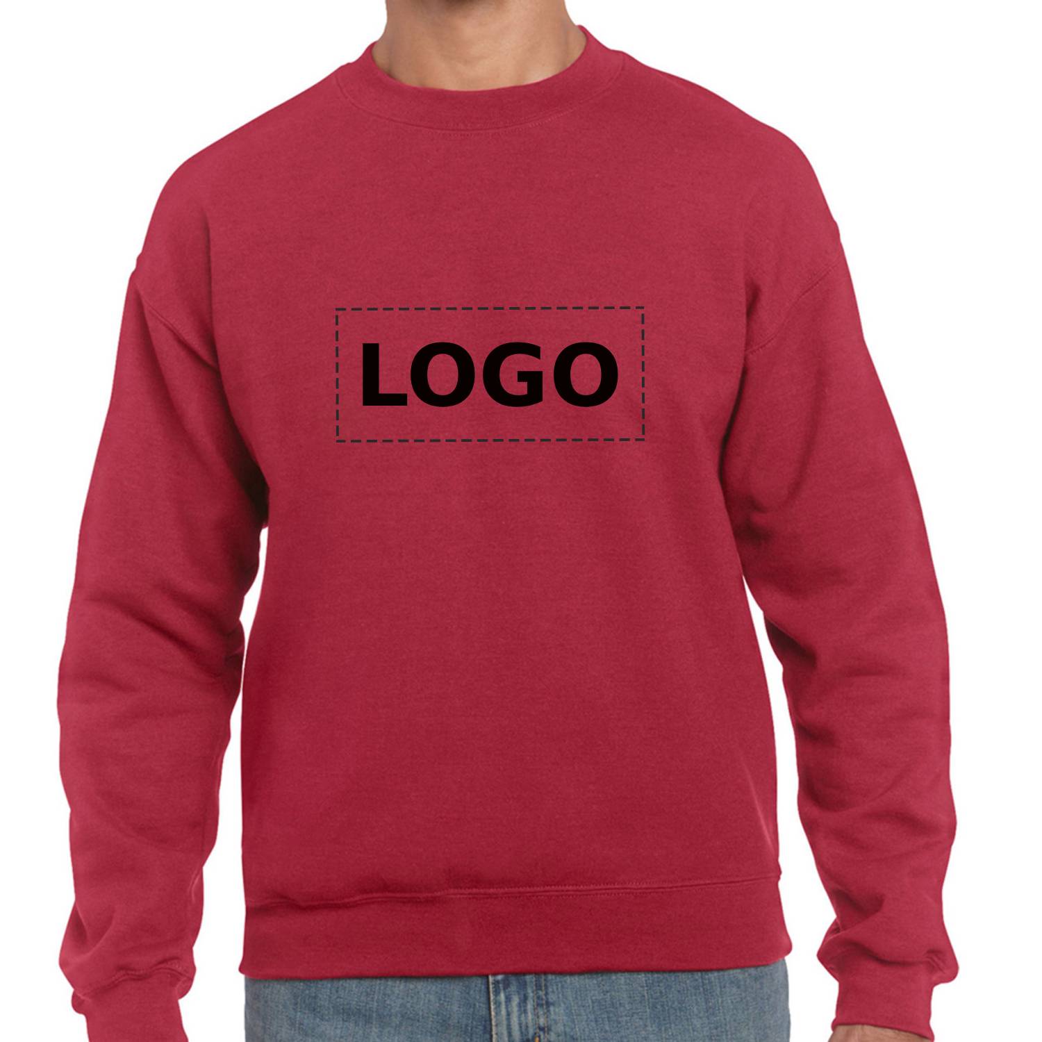 Adult 7.75 oz. Cotton Blend Crewneck Sweatshirt 12