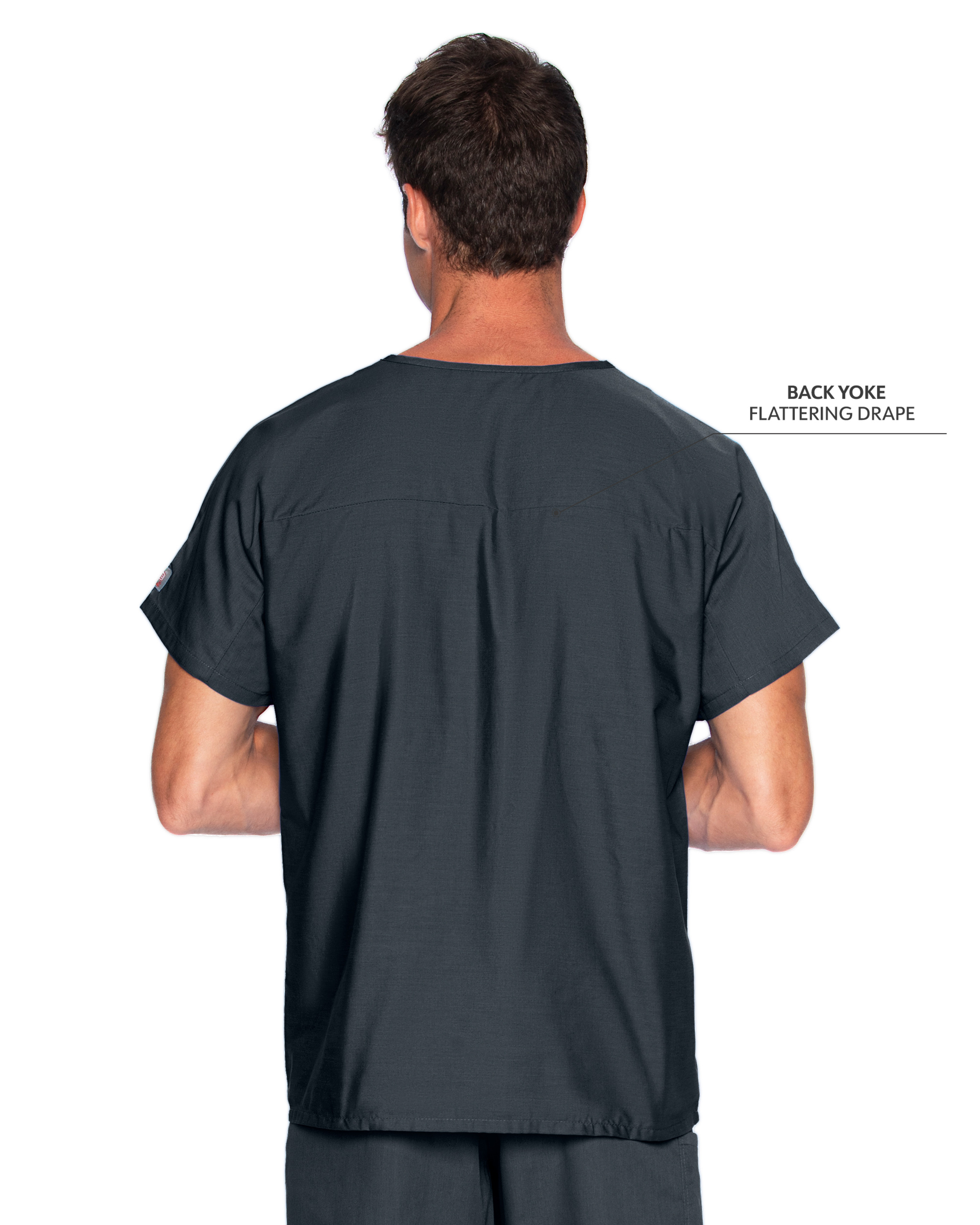 Landau - ScrubZone - Unisex One-Pocket Dolman Sleeve Tuckable V-Neck Top 22