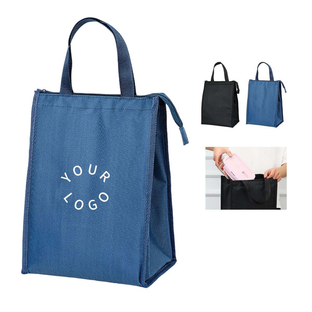 Durable Oxford Lunch Tote with Comfortable Handles 6