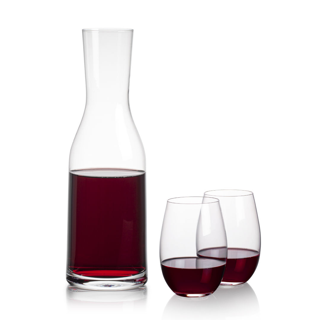 Caldmore Carafe & Laurent Stemless Wine 2