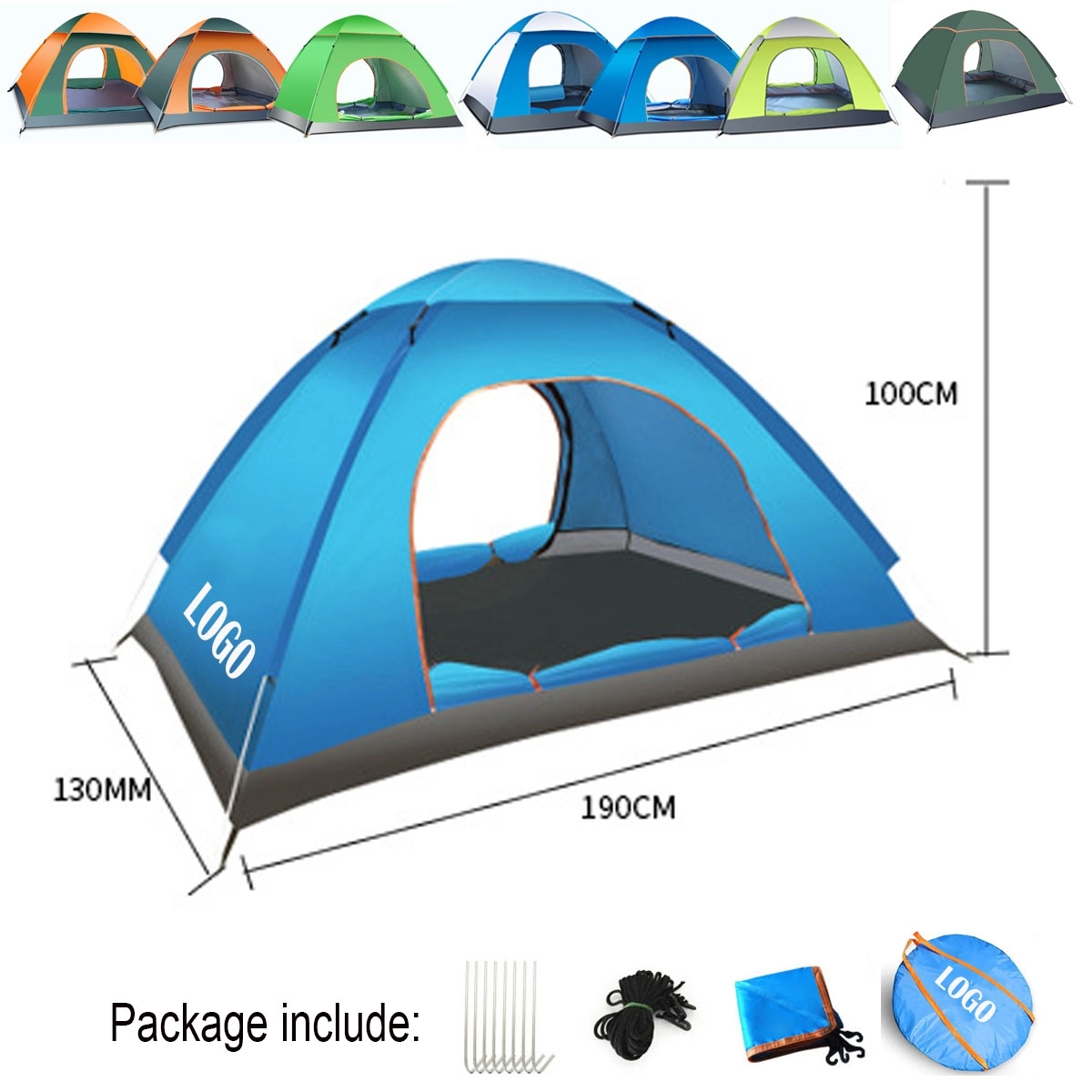 Waterproof Instant Pop Up Tent 3-4 Person Camping Tent 1