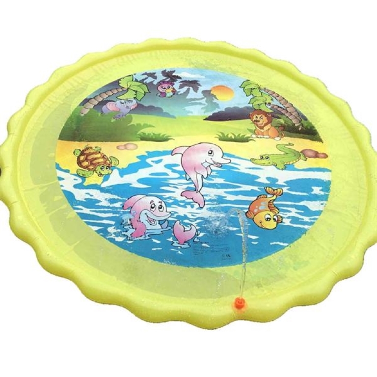 Inflatable outdoor sprinkler splash play mat 68" 13