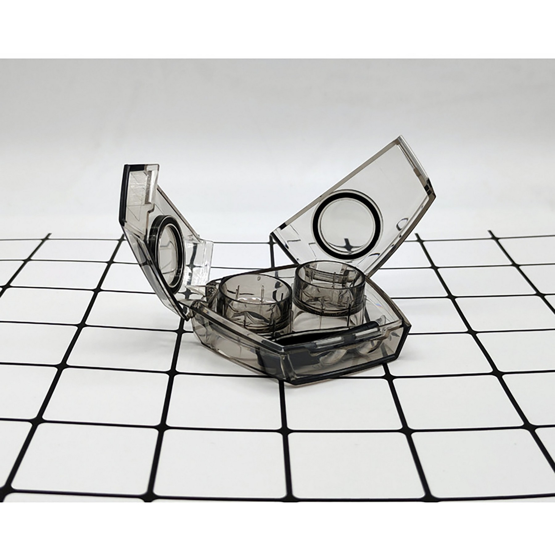 Scissor Door Series Clear No-twist Contact Lens Case 2