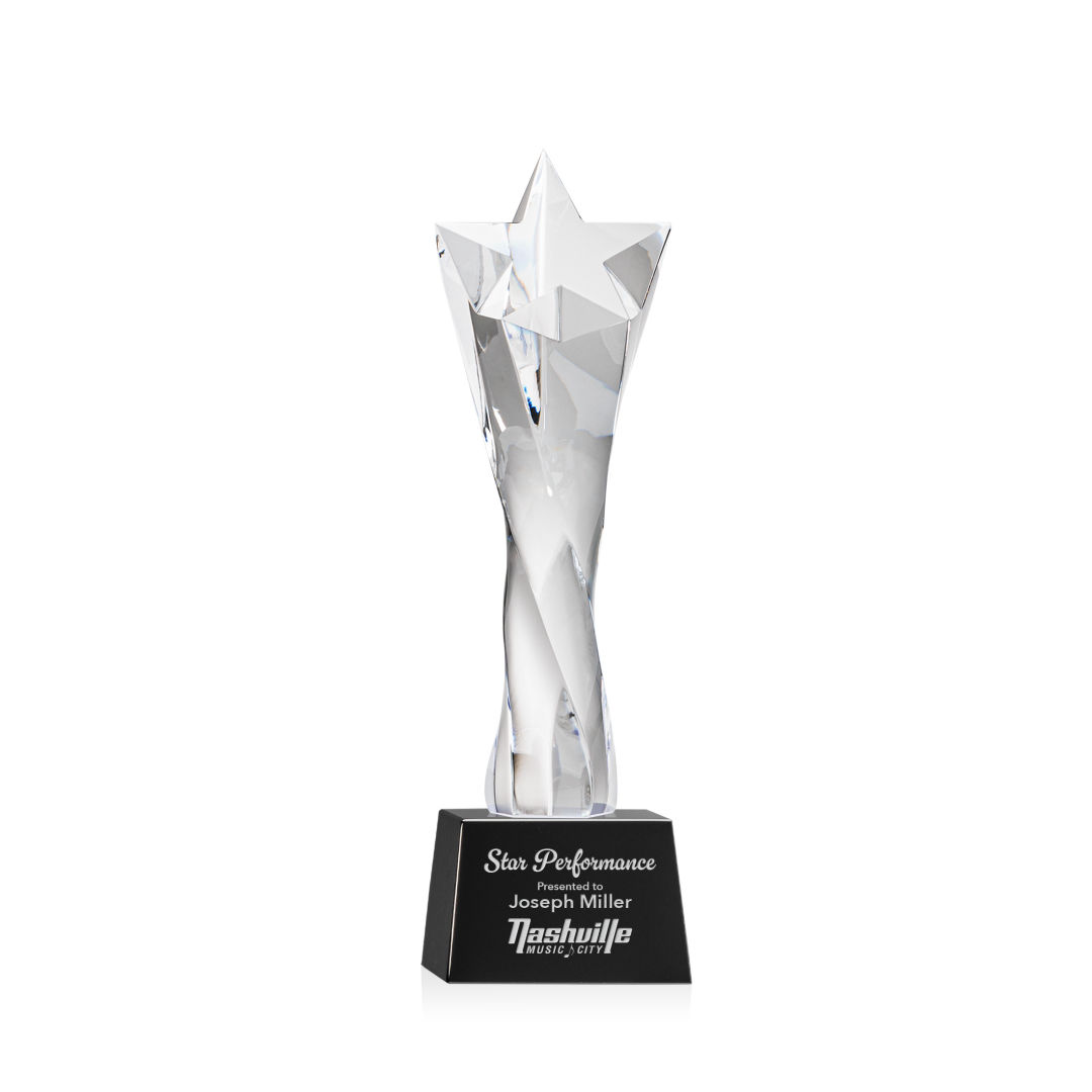 Arlington Star Award on Robson Base - Black 2