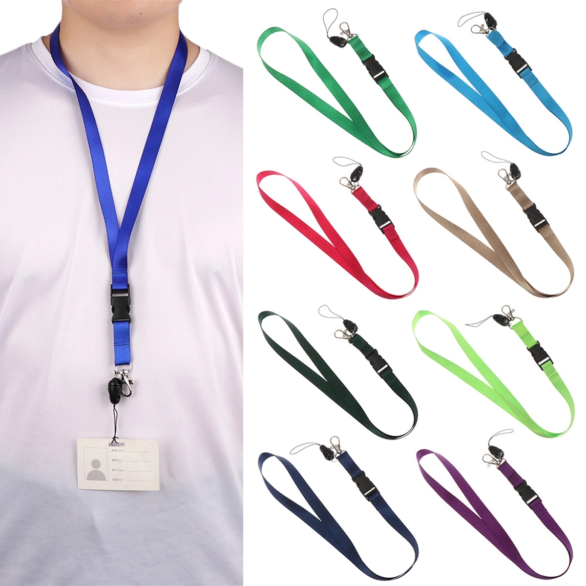 Neck Lanyards with Detachable Buckle 3