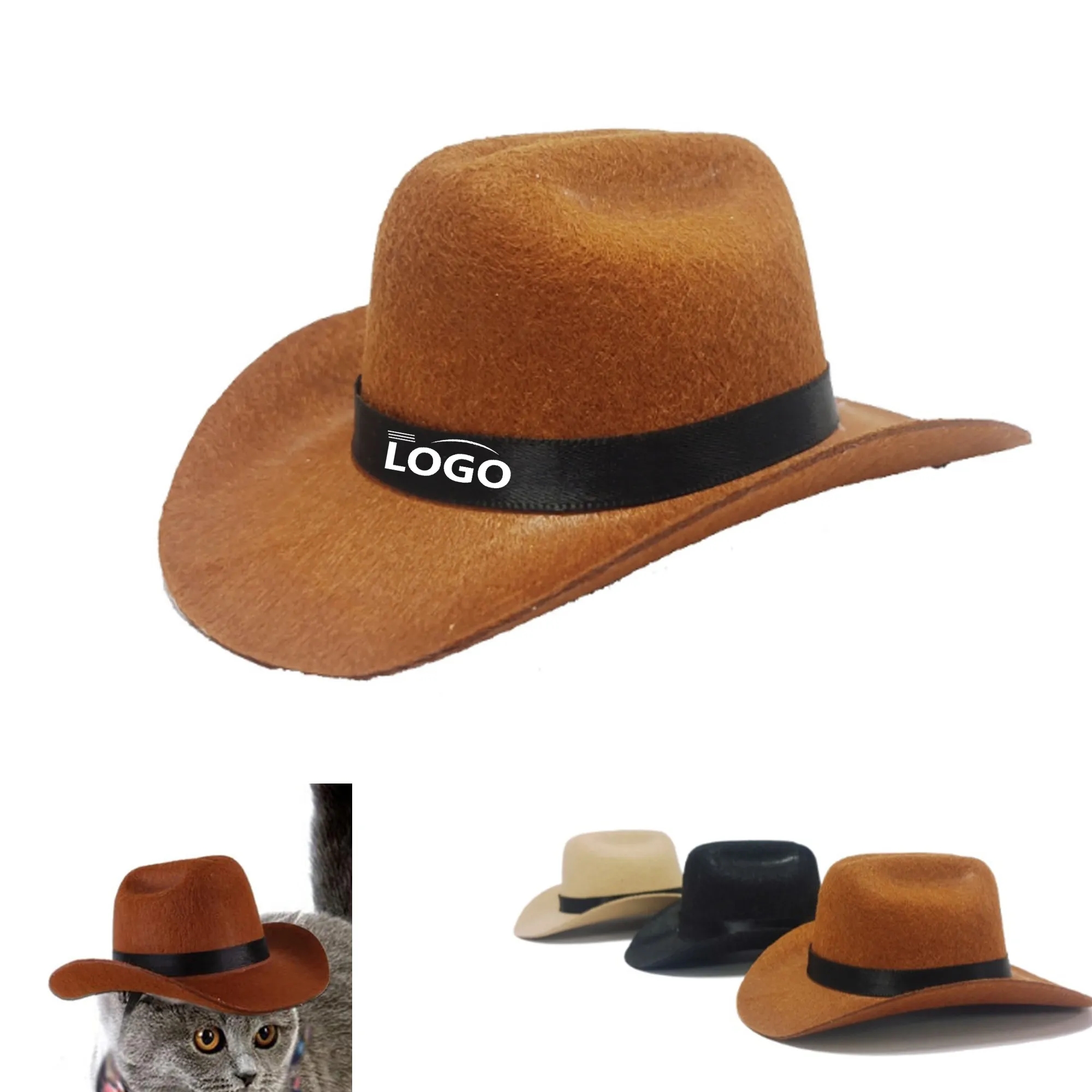 Cowboy pet hat 2
