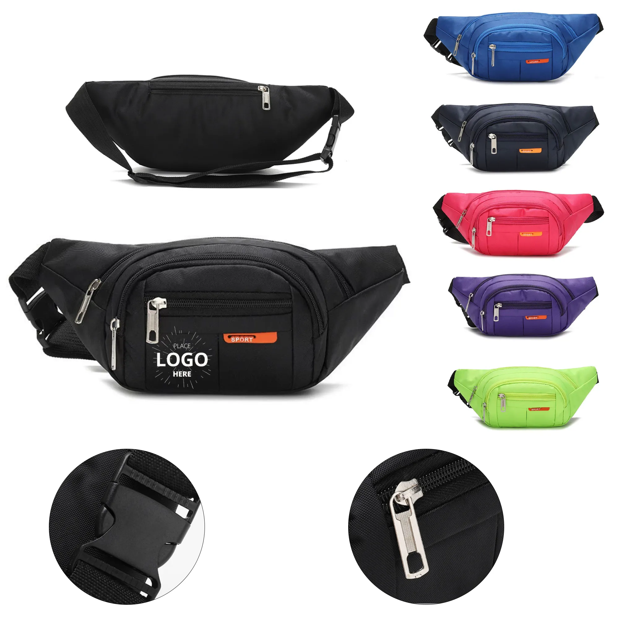 Nylon Adjustable Fanny Pack 2