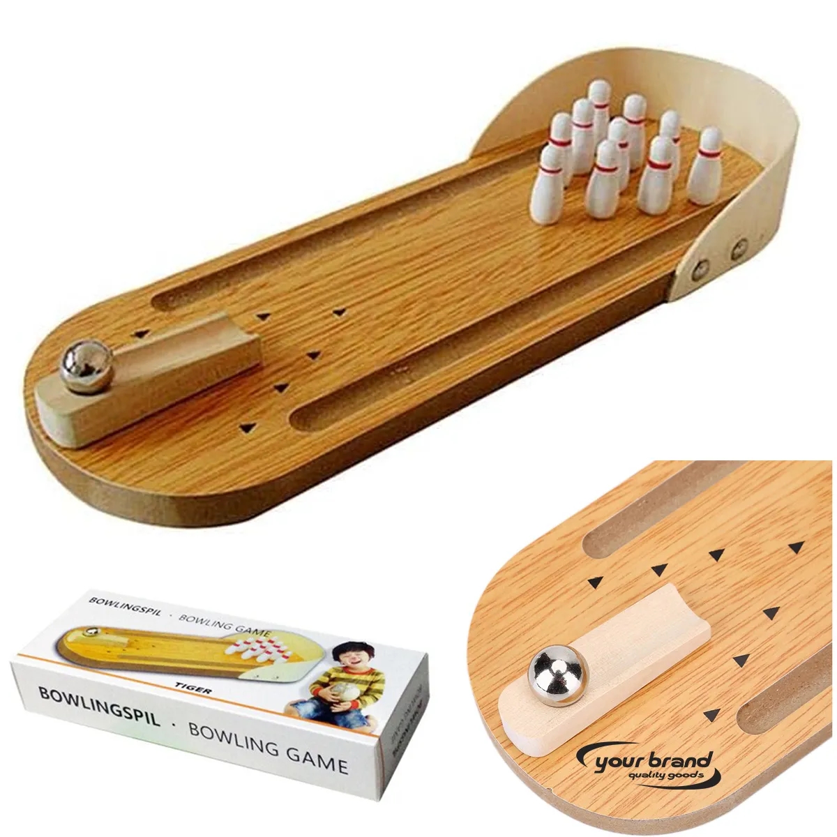 Tabletop Mini Bowling Game Set Fun Prank Gift 4