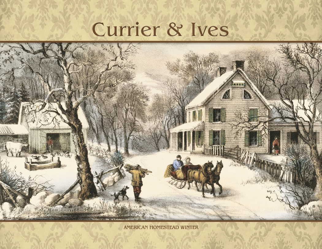 Good Value™ Currier & Ives - Stapled Calendar 15