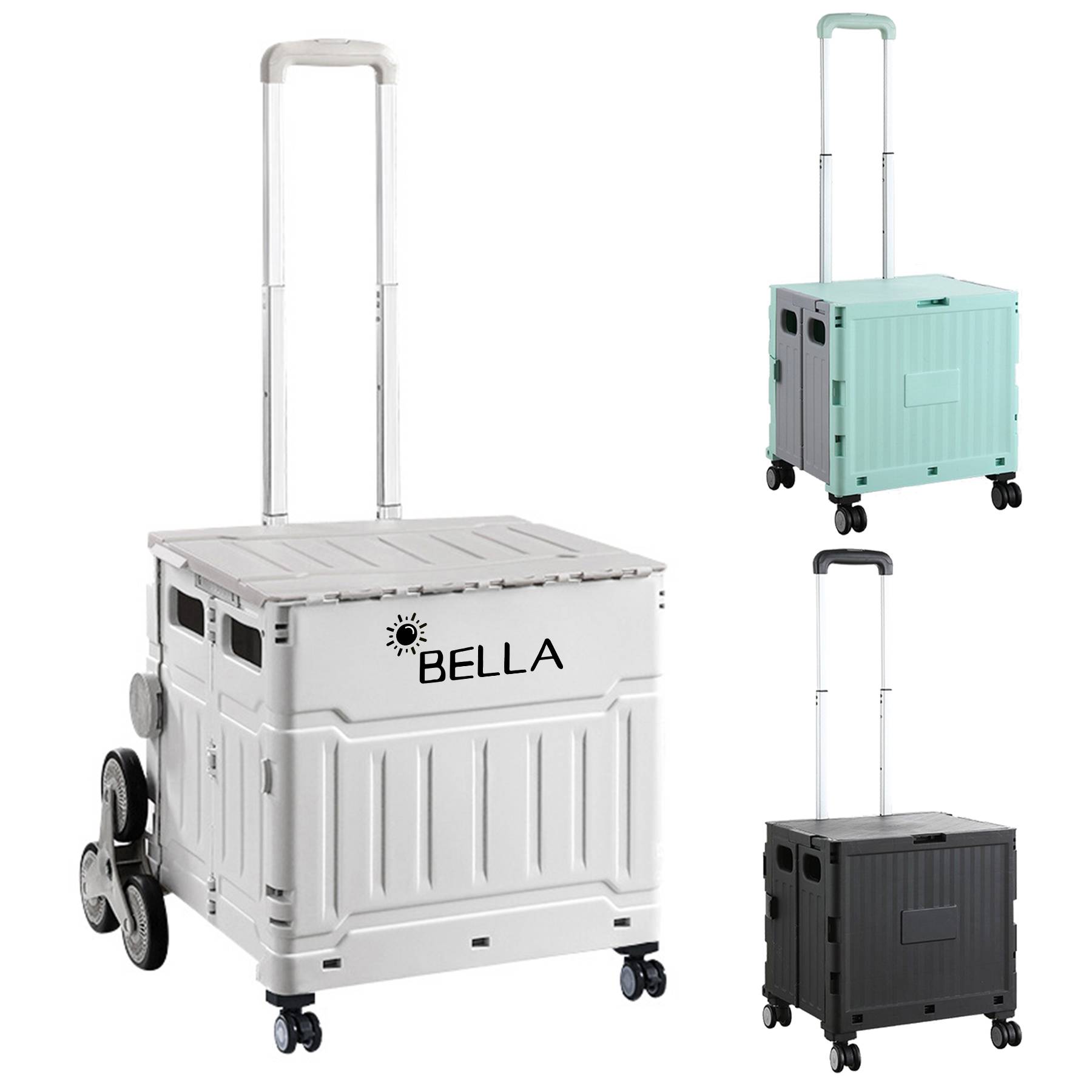 Polypropylene camping folding trolley grocery shopping bag 5