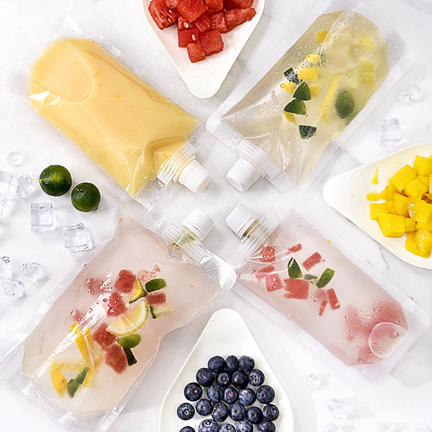 7Oz Leak-Proof Portable Outdoor Travel Drink Pouch 5